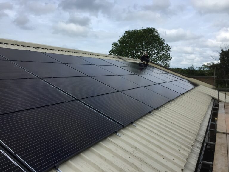 Commercial solar PV installation